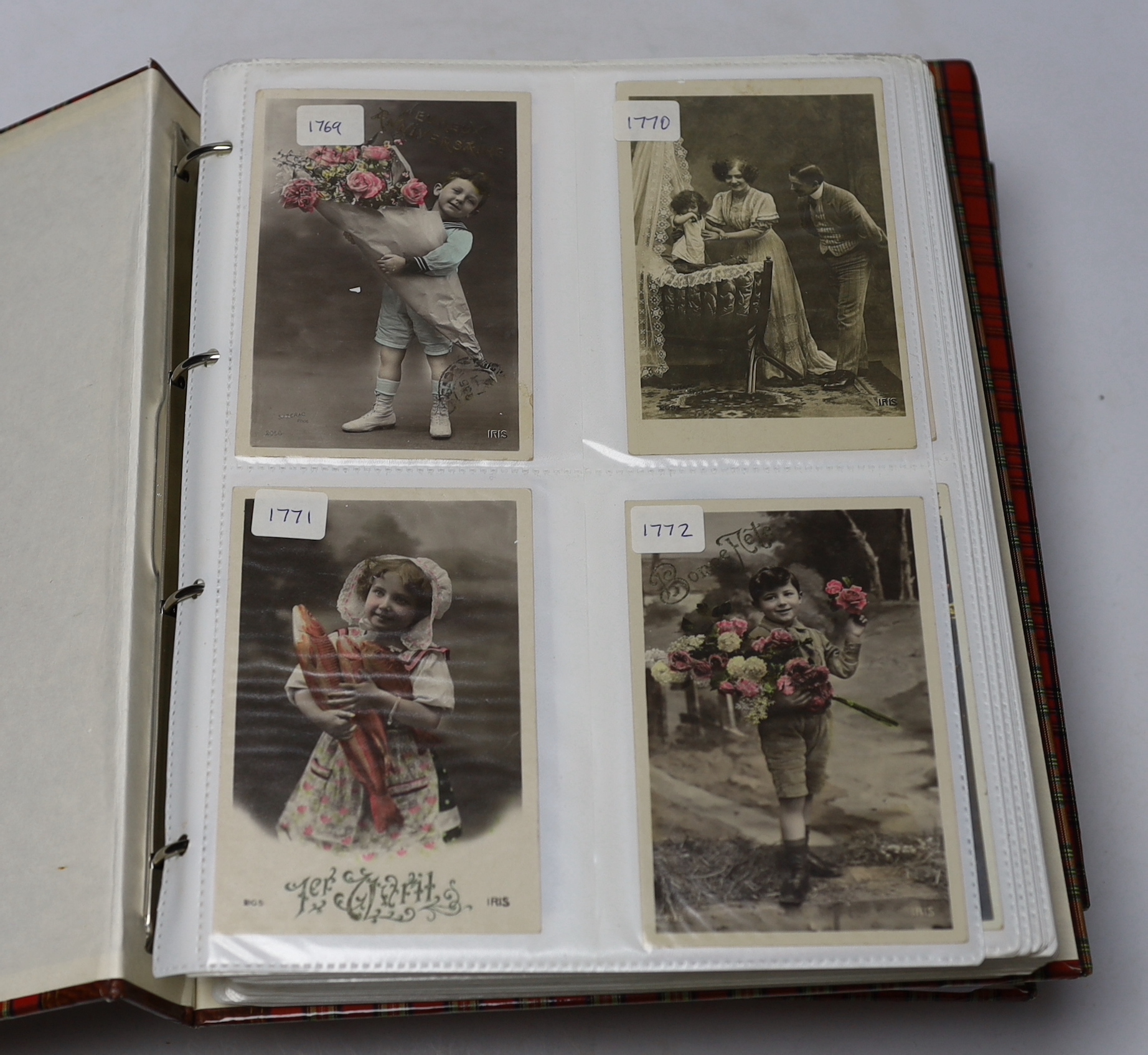 Three albums of French postcards (c.1930)